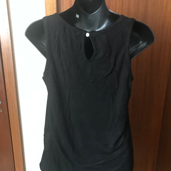 Ombre black tank with tassels - Picture 3 of 4
